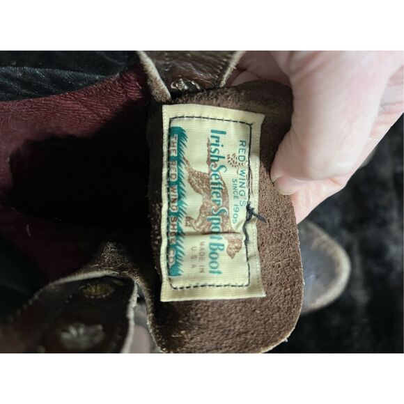 Red Wing Irish Setter Sport Upland Work Mens Hunting Brown Leather Boots Size 10 - Picture 6 of 6